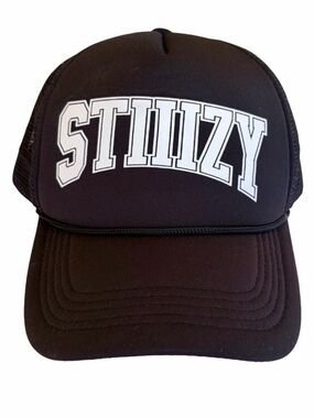 3/$15 EUC Men’s Black STIIIZY Logo Trucker Hat